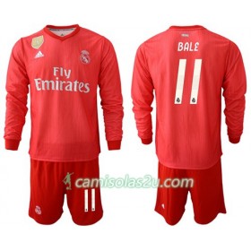 Camisolas de Futebol Real Madrid Bale 11 Criança Equipamento 3ª 2018/19 Manga Comprida